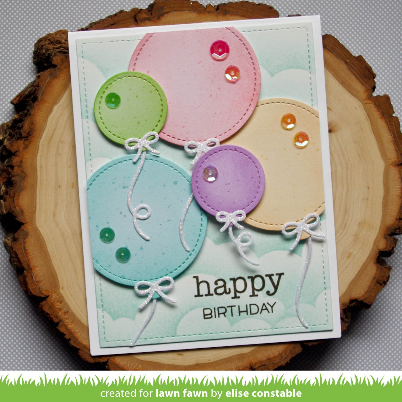 Lawn Fawn - Outside In Stitched Balloon Stackables