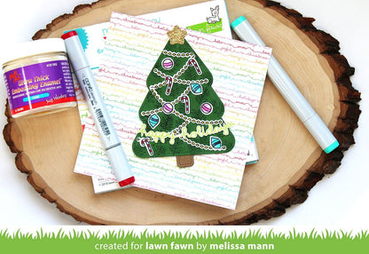Lawn Fawn - Stitched Christmas Tree Frames