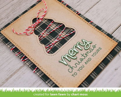Lawn Fawn - Stitched Christmas Tree Frames