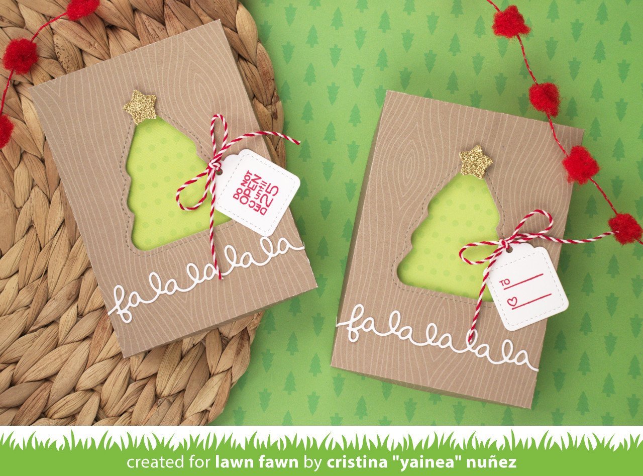 Lawn Fawn - Stitched Christmas Tree Frames