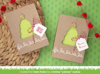 Lawn Fawn - Stitched Christmas Tree Frames