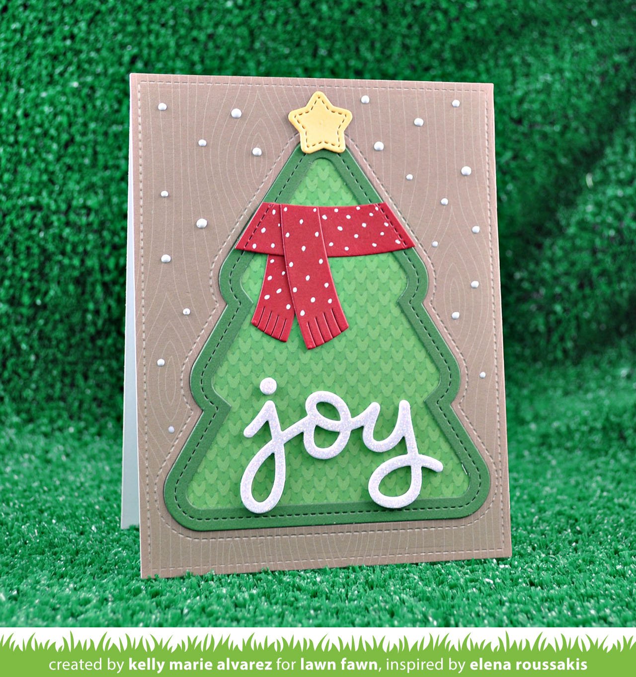 Lawn Fawn - Stitched Christmas Tree Frames