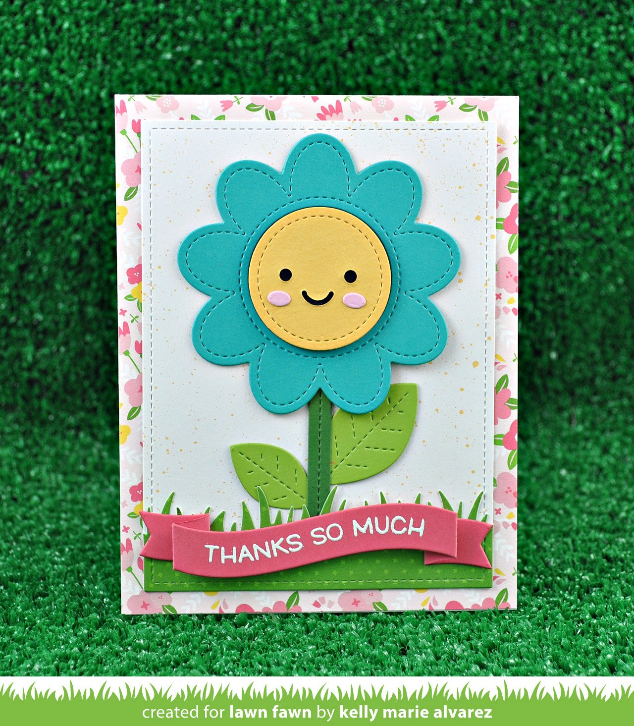 Lawn Fawn - Outside In Stitched Flower