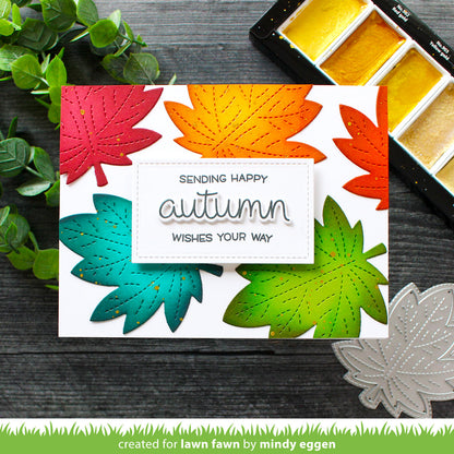 Lawn Fawn - Outside In Stitched Maple Leaf