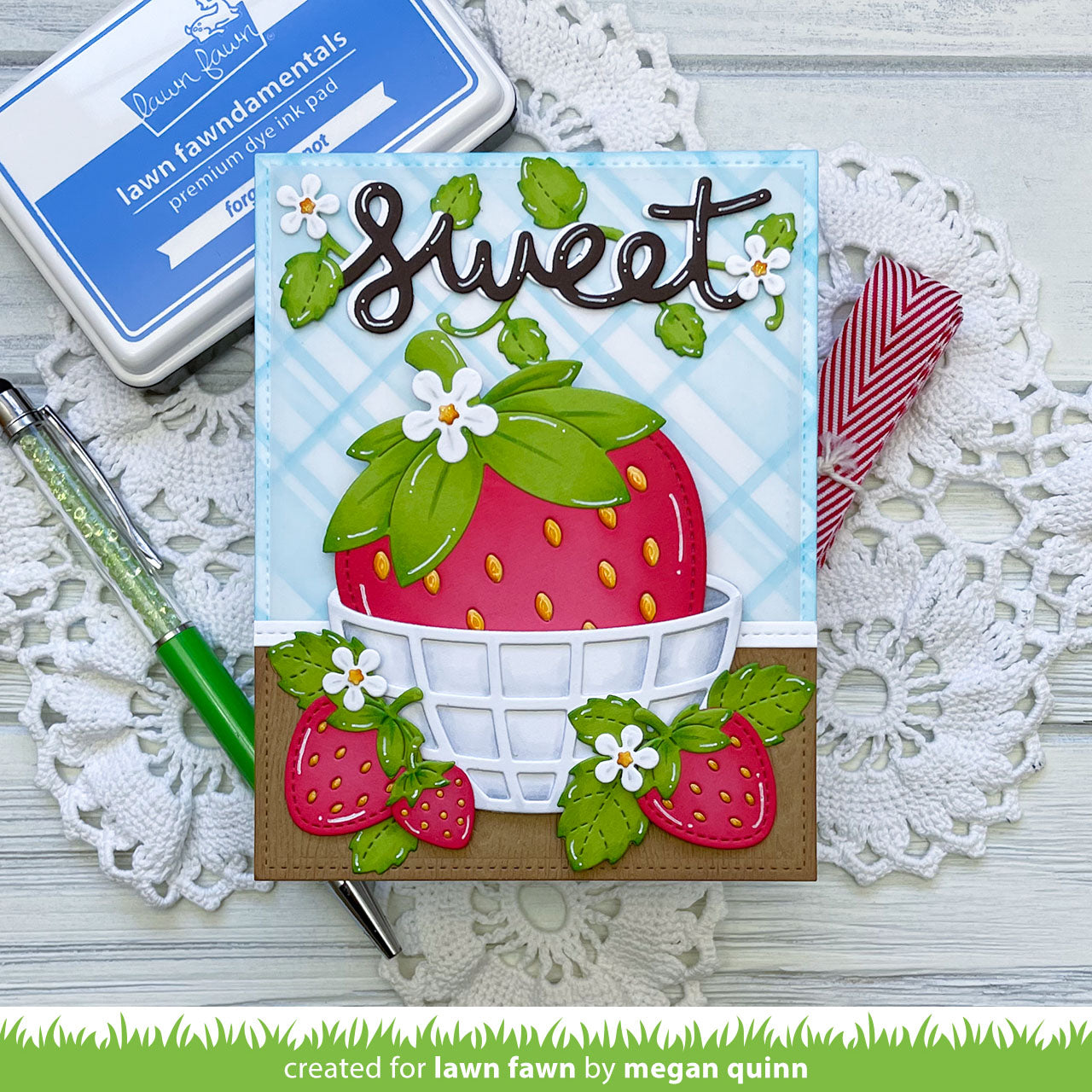 Lawn Fawn - Outside In Stitched Strawberry