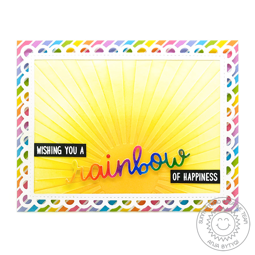 Sunny Studio - Rainbow Word Die