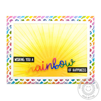 Sunny Studio - Rainbow Word Die