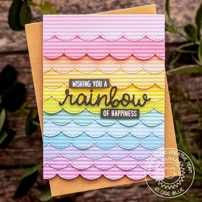 Sunny Studio - Rainbow Word Die