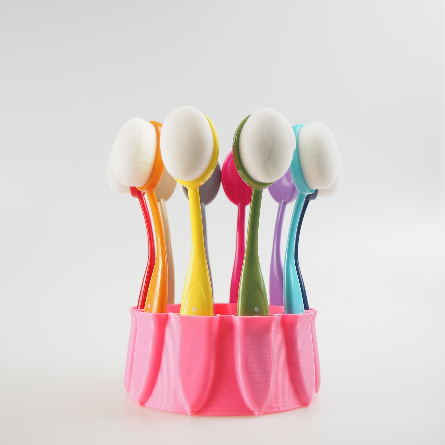 MakeItbyMarko - Ring-Toss Brush Caddy - Light Pink