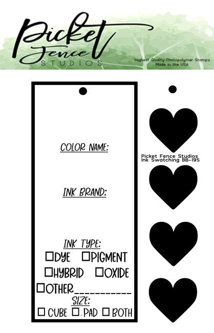 Picket Fence Studios - Ink Swatching Clear Stamp