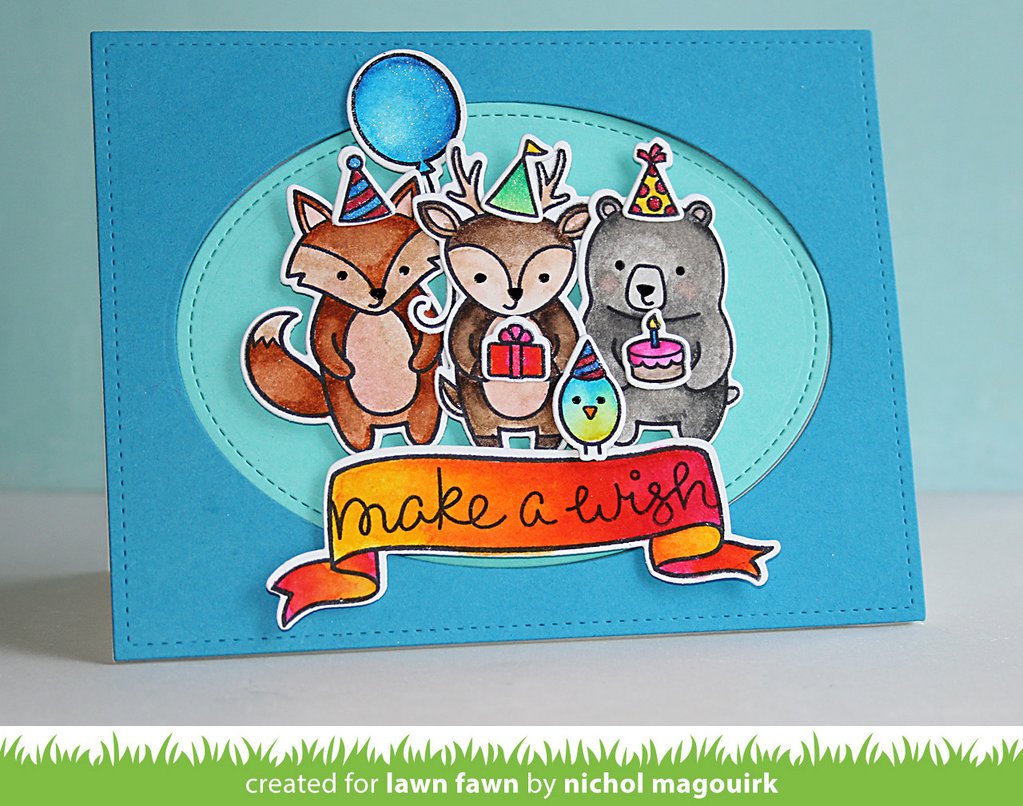 Lawn Fawn - Large Stitched Oval Stackables