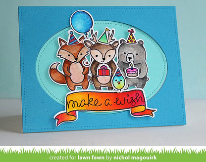 Lawn Fawn - Small Stitched Oval Stackables