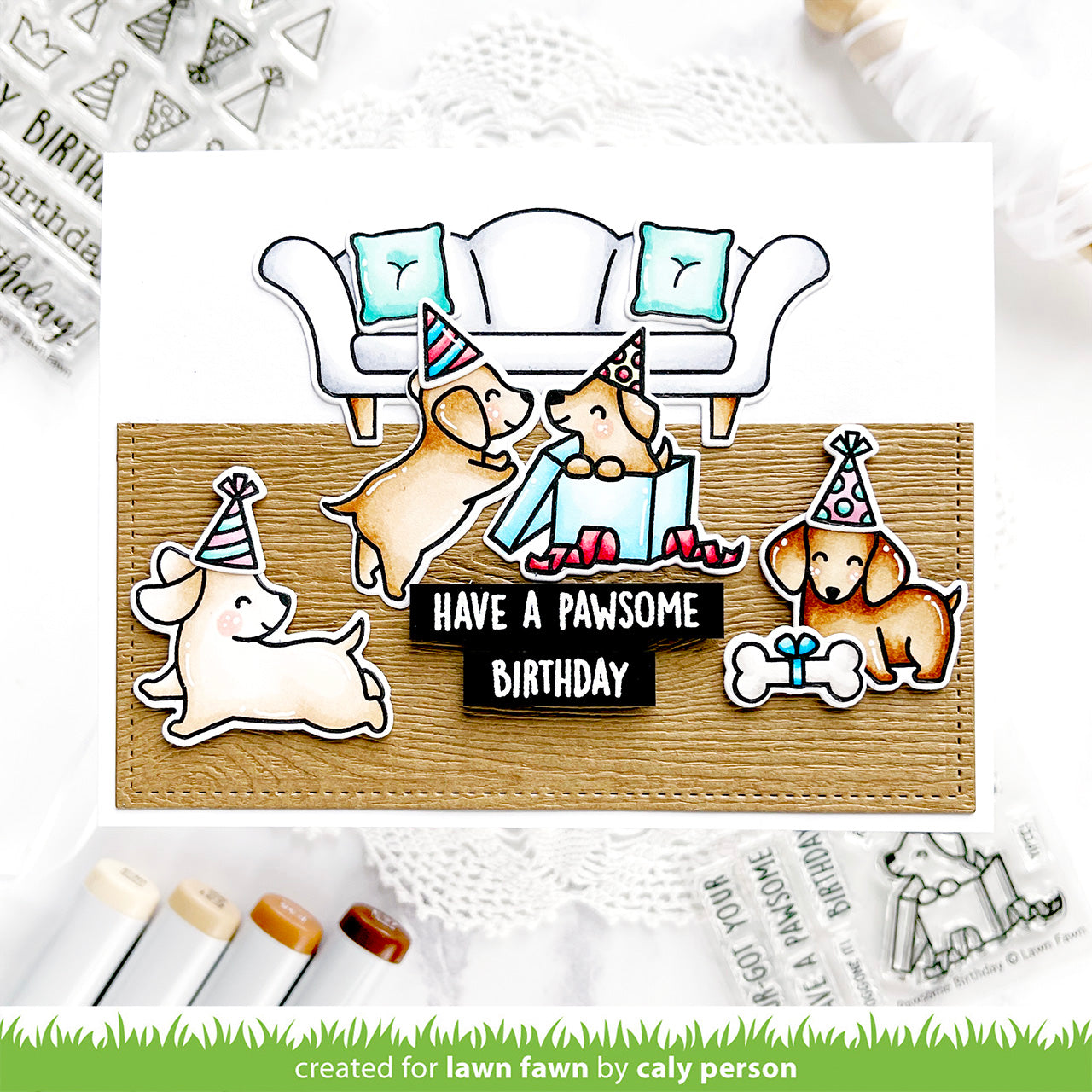 Lawn Fawn - Pawsome Birthday