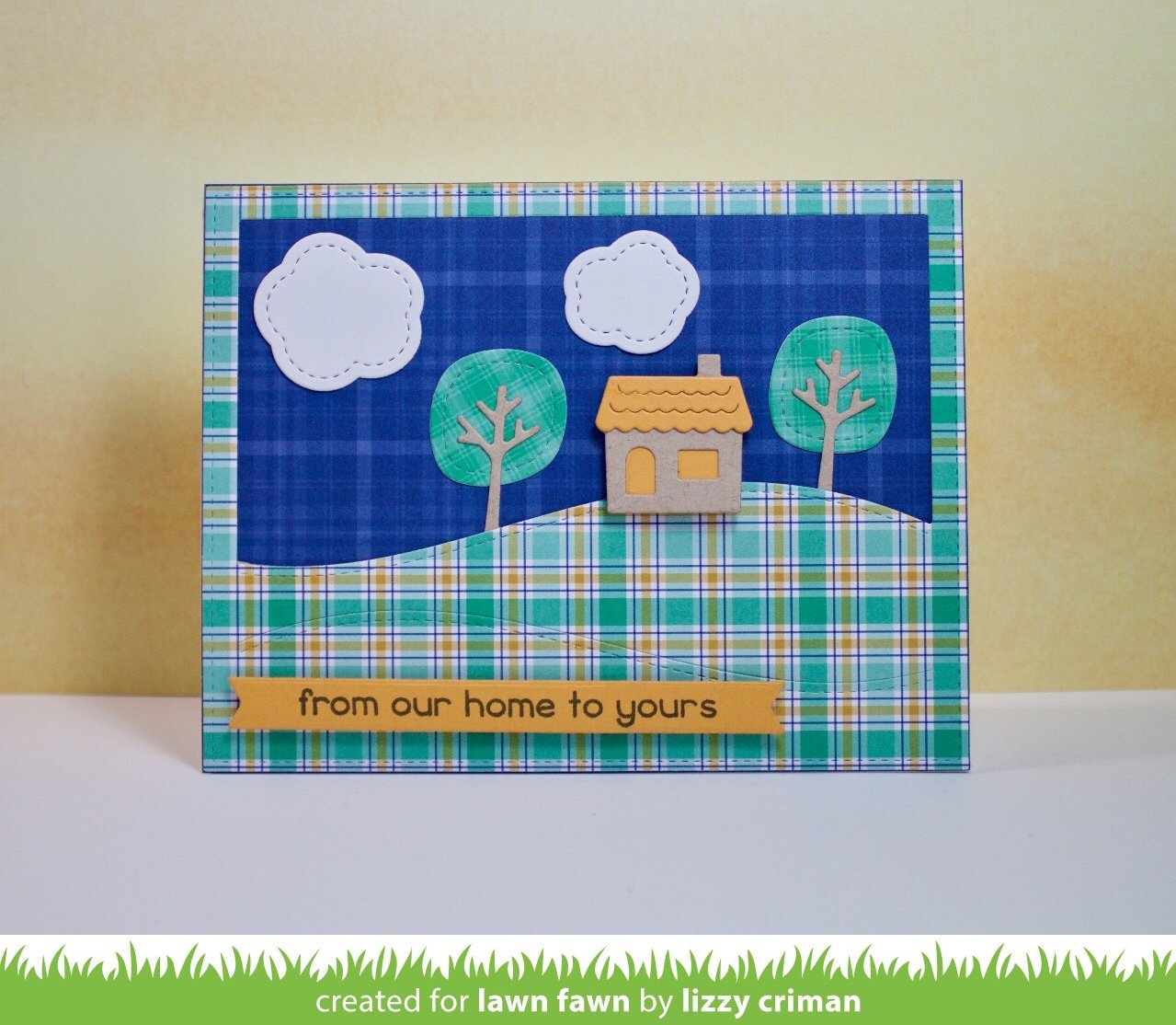 Lawn Fawn - Stitched Hillside Backdrop: Landscape