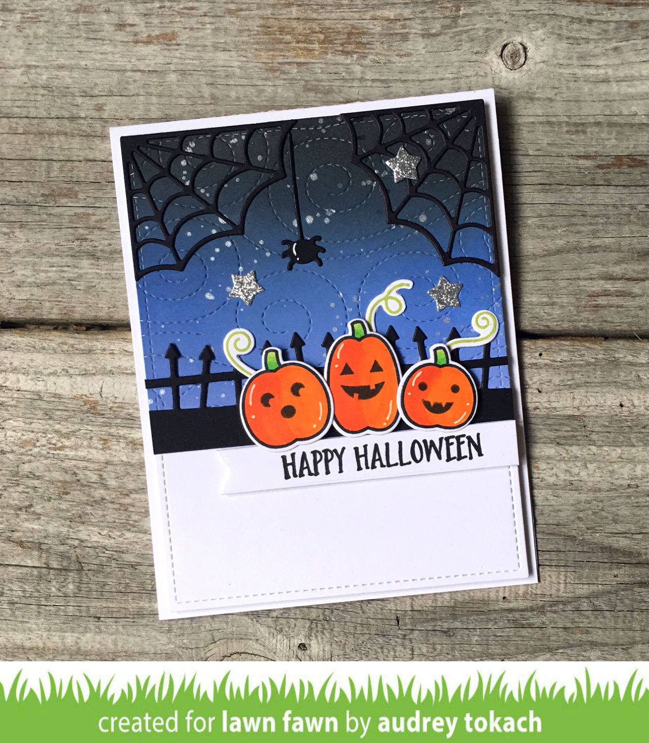 Lawn Fawn - Spooky Fence Border