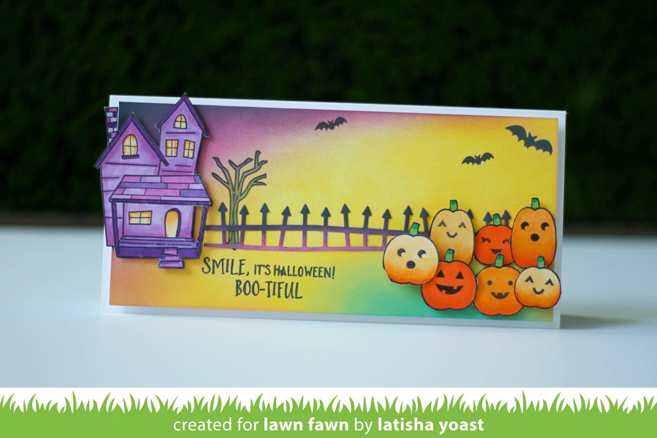 Lawn Fawn - Spooky Fence Border