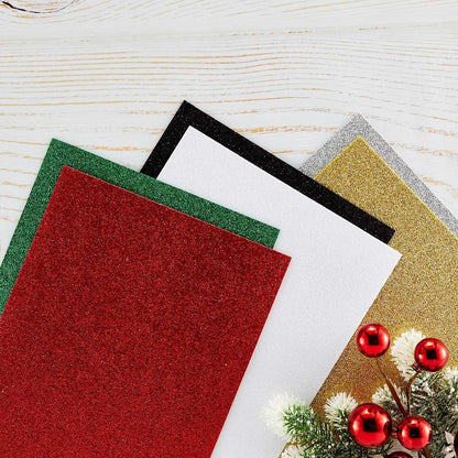 Spellbinders - Pop-Up Die Cutting Glitter Foam Sheets - Gold & Silver