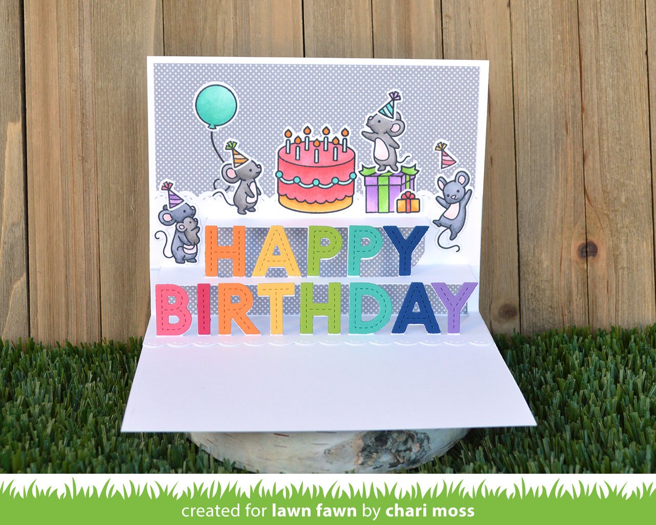 Lawn Fawn - Pop-Up Happy Birthday