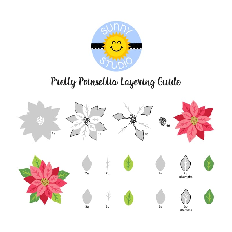 Sunny Studio - Pretty Poinsettia