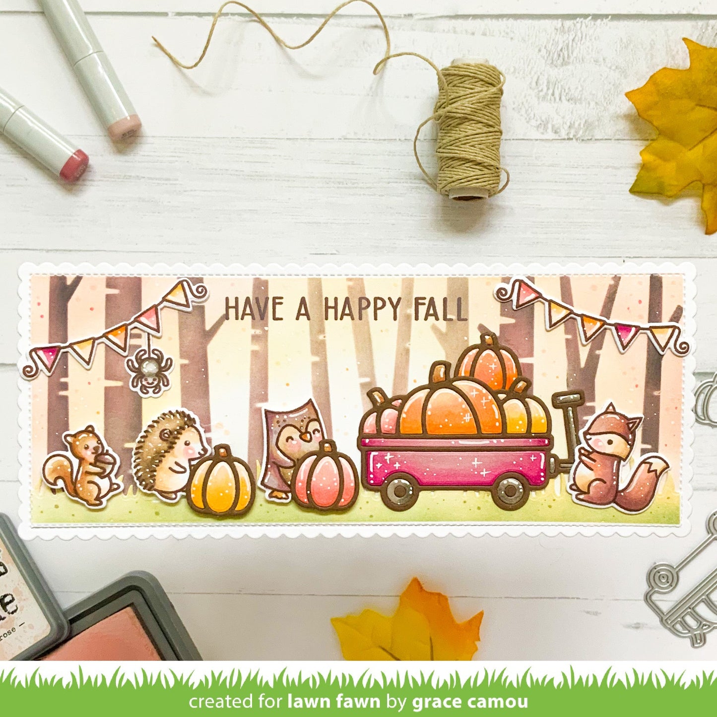 Lawn Fawn - Pumpkin Wagon