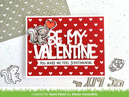Lawn Fawn - Quilted Heart Backdrop: Landscape