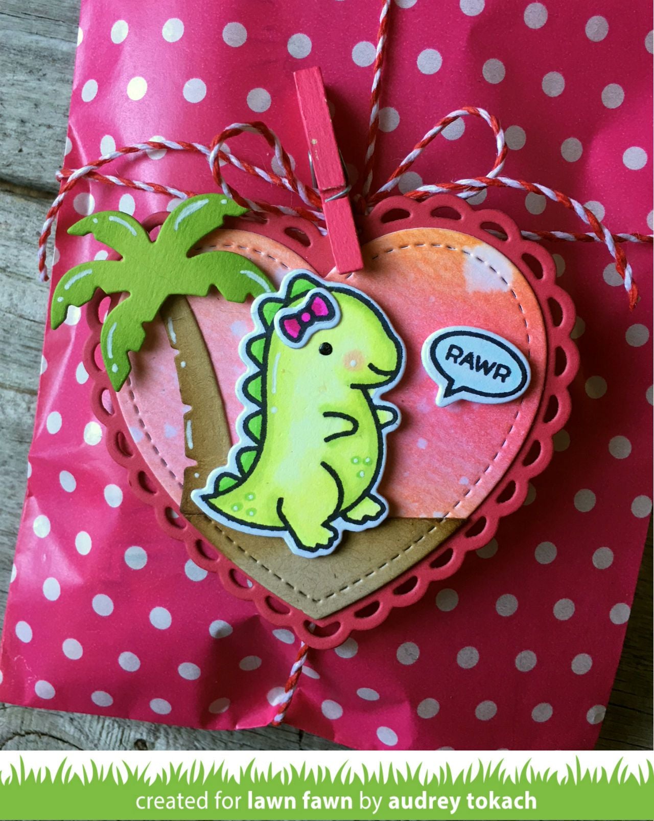 Lawn Fawn - Outside In Stitched Heart Stackables