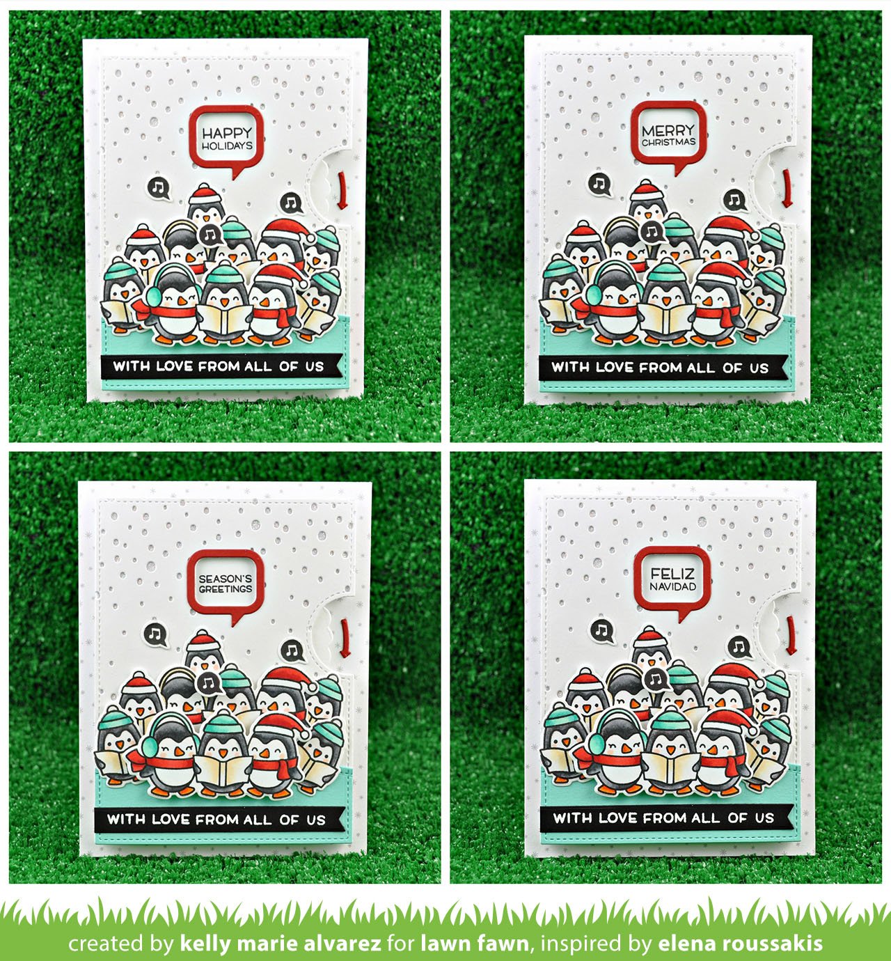 Lawn Fawn - Reveal Wheel Holiday Sentiments