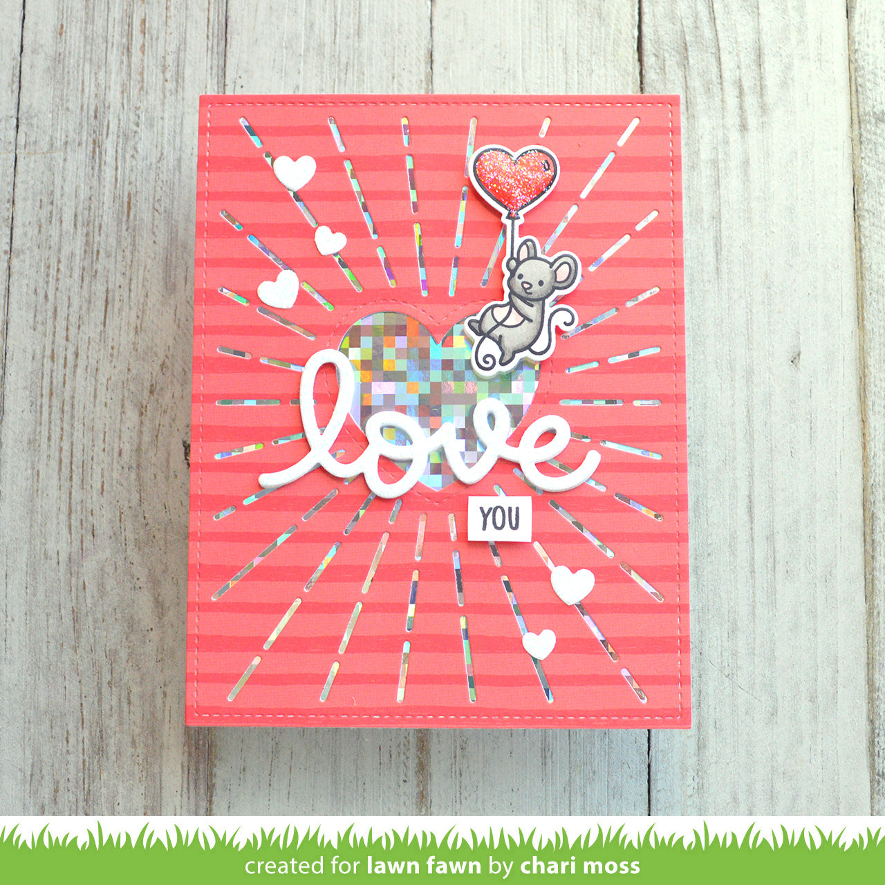 Lawn Fawn - Radiant Heart Backdrop