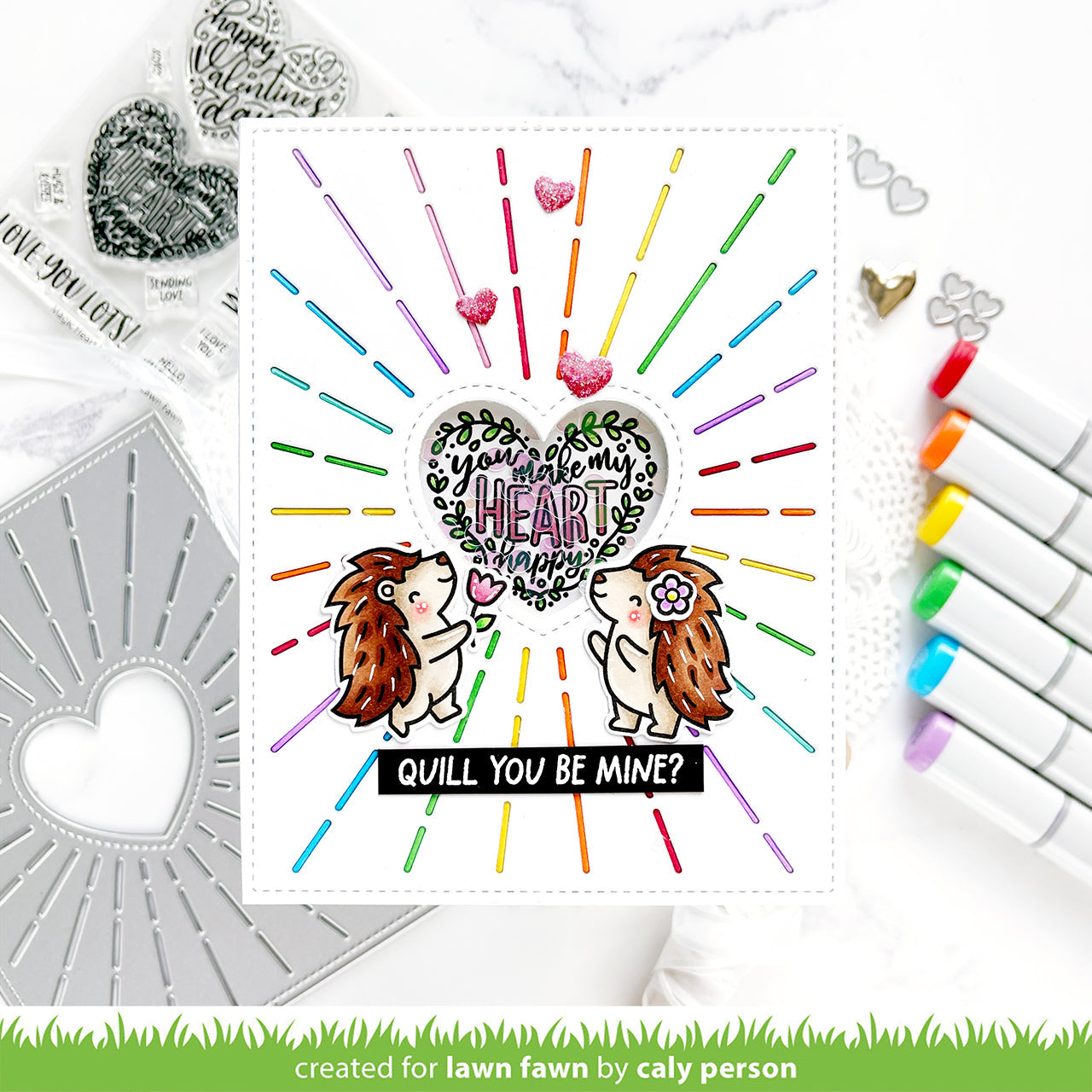 Lawn Fawn - Magic Heart Messages