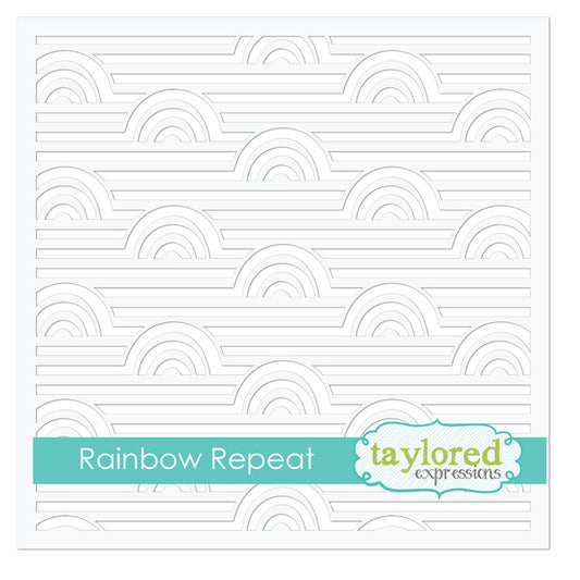 Taylored Expressions - Rainbow Repeat Stencil