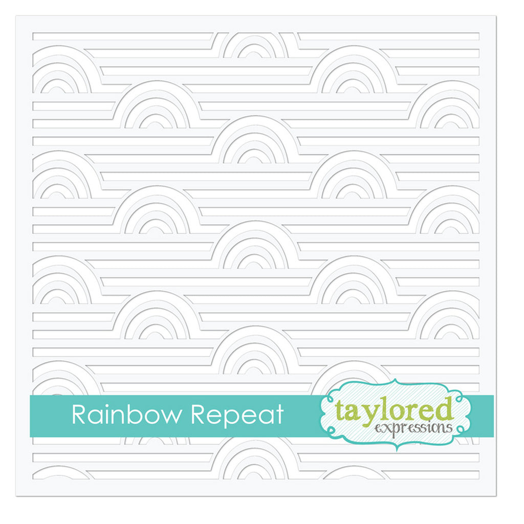 Taylored Expressions - Rainbow Repeat Stencil