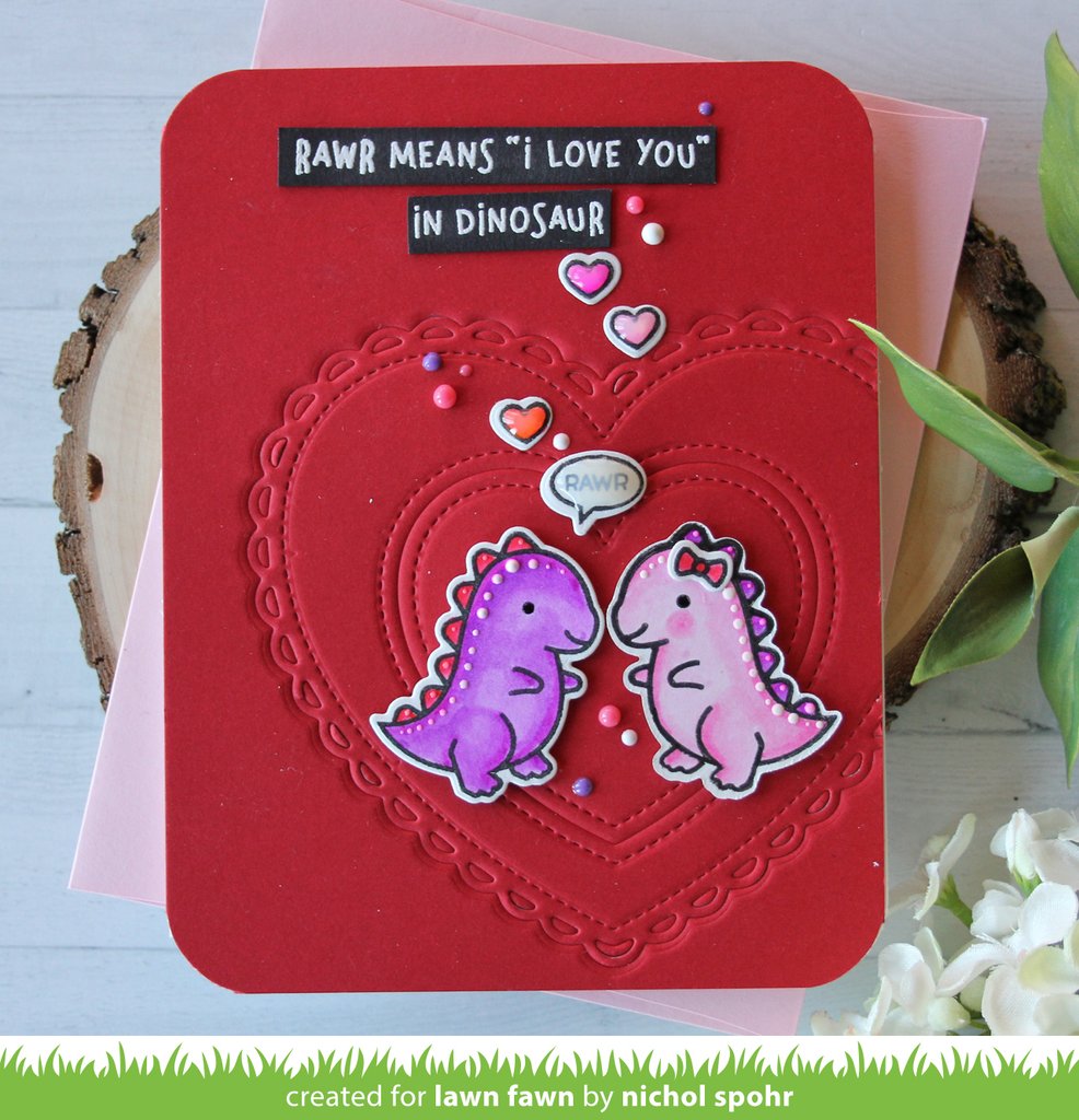 Lawn Fawn - Lacy Heart Stackables