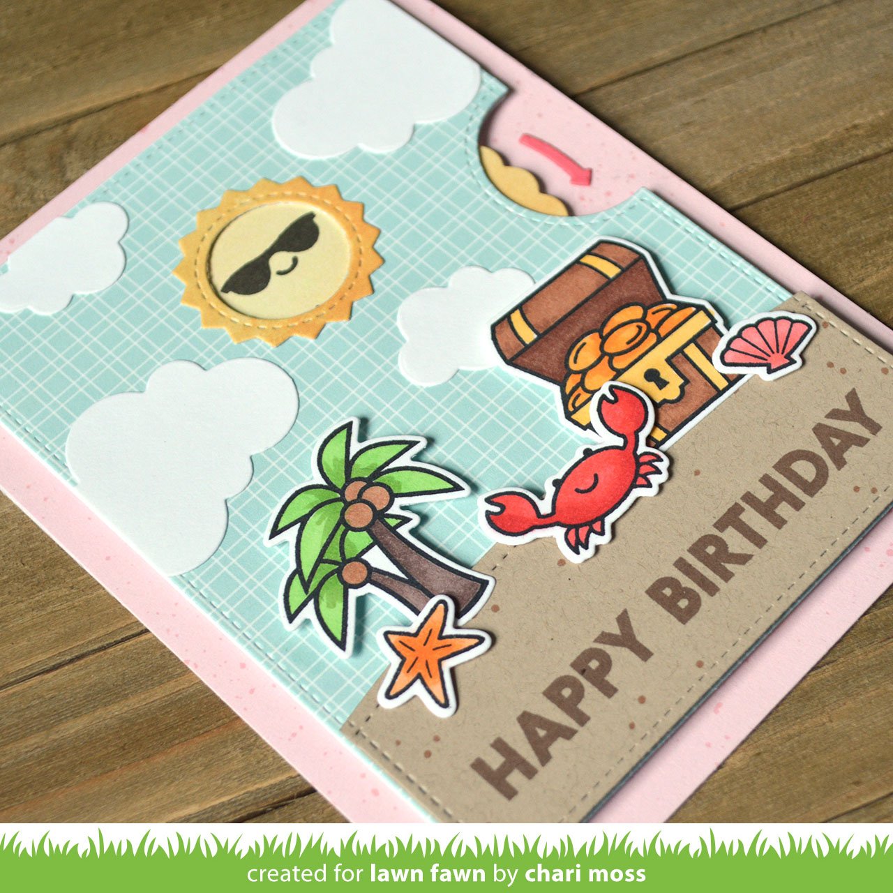 Lawn Fawn - Offset Sayings: Birthday
