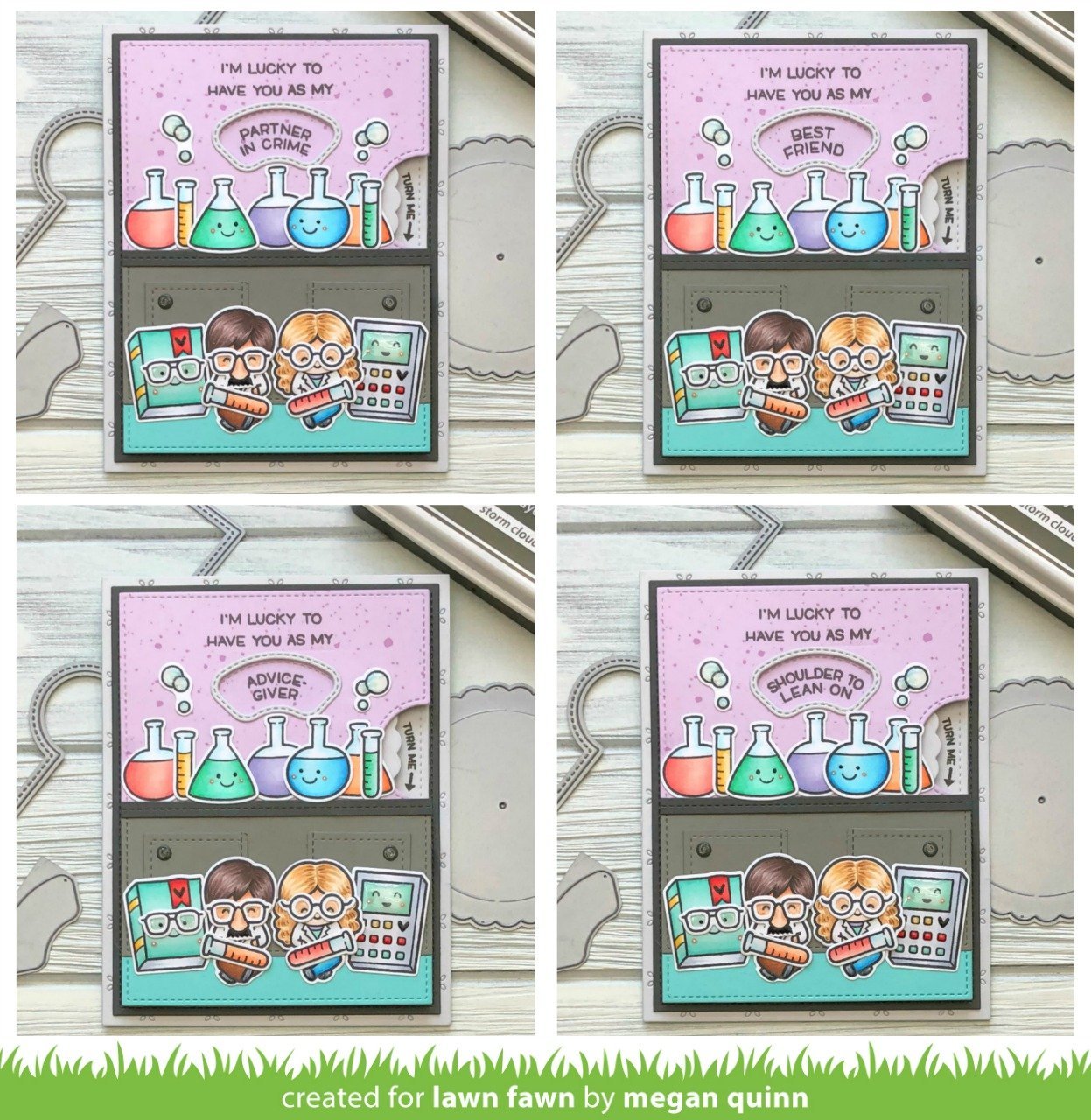 Lawn Fawn - Reveal Wheel Friends & Family Sentiments