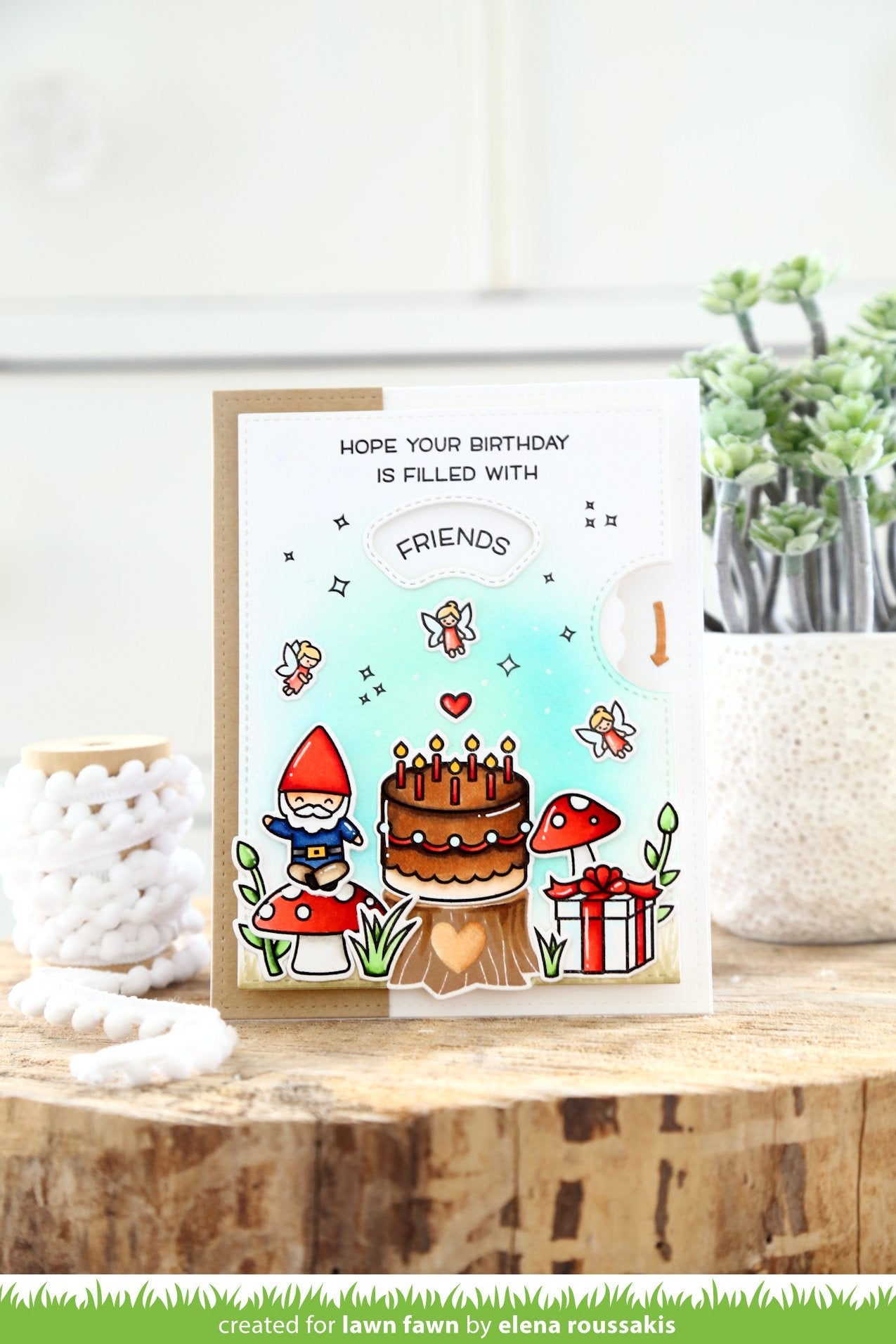 Lawn Fawn - Reveal Wheel Friends & Family Sentiments