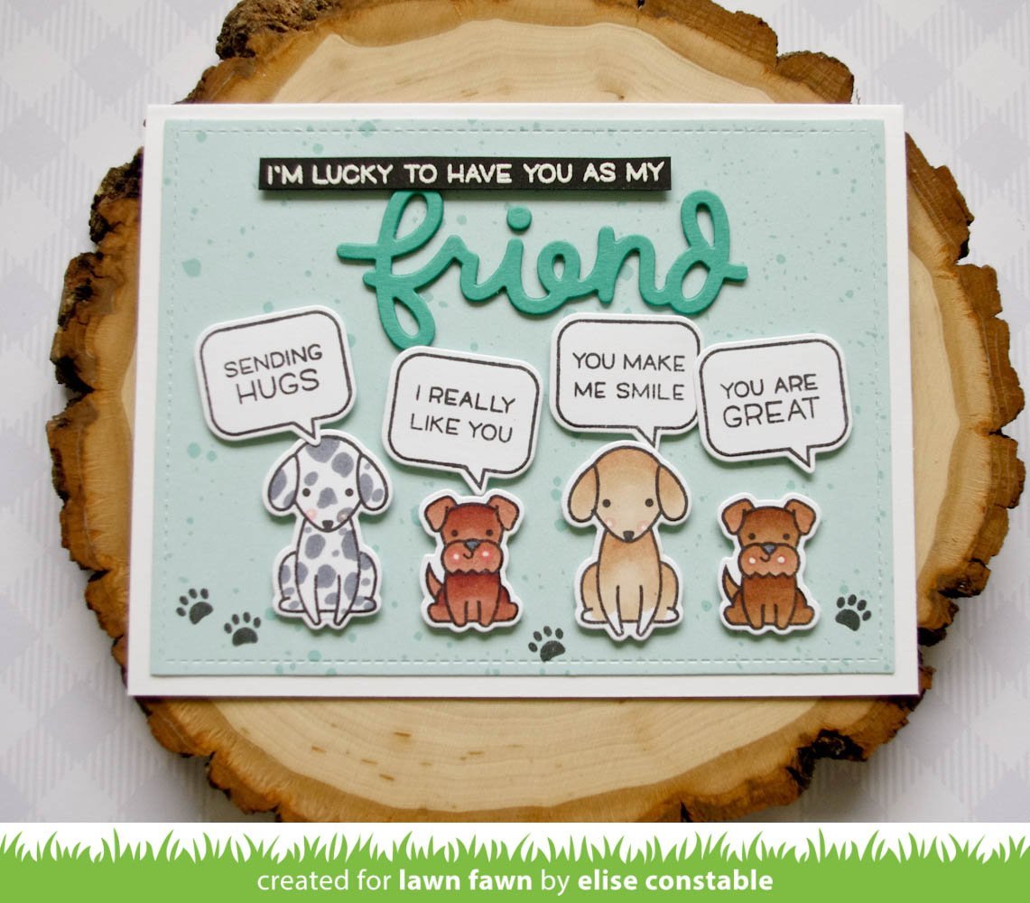 Lawn Fawn - Reveal Wheel Friends & Family Sentiments