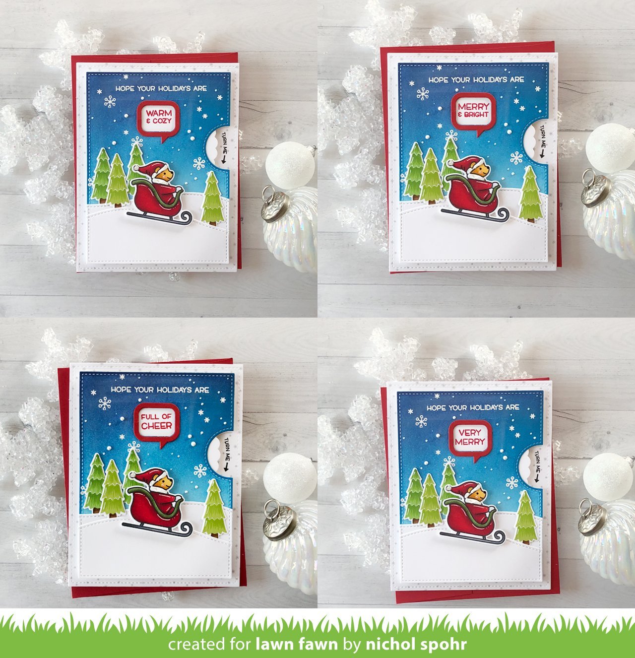 Lawn Fawn - Reveal Wheel Holiday Sentiments