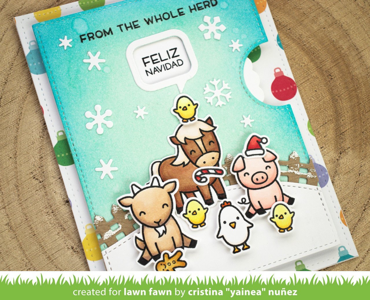 Lawn Fawn - Reveal Wheel Holiday Sentiments