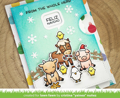 Lawn Fawn - Reveal Wheel Holiday Sentiments
