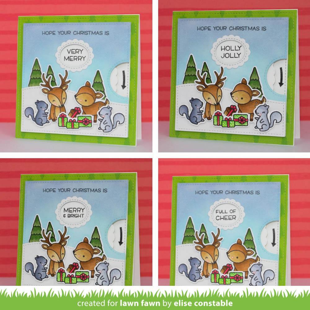 Lawn Fawn - Reveal Wheel Holiday Sentiments
