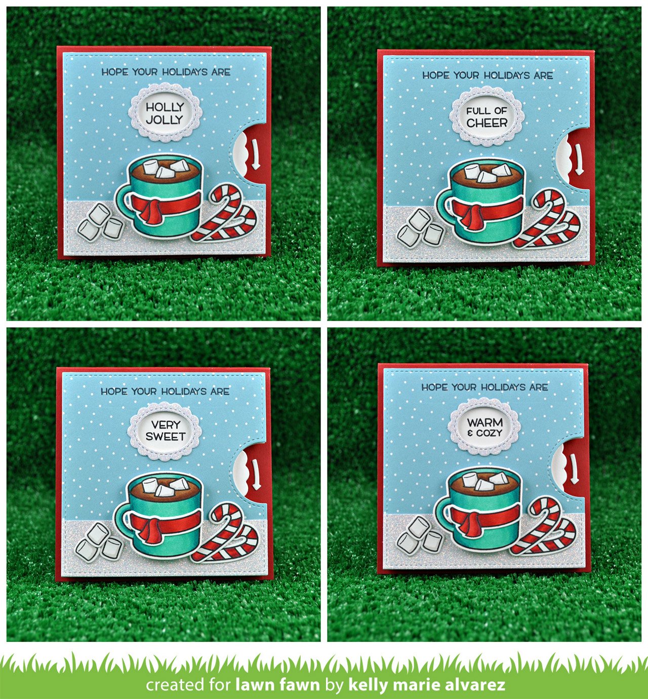 Lawn Fawn - Reveal Wheel Holiday Sentiments
