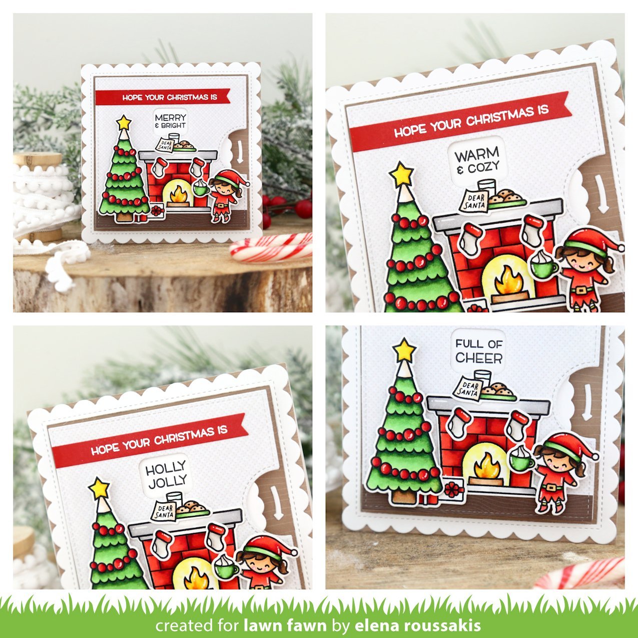 Lawn Fawn - Reveal Wheel Holiday Sentiments