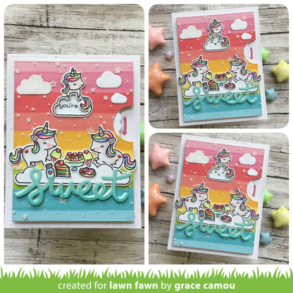 Lawn Fawn - Reveal Wheel Unicorn Picnic Add-On