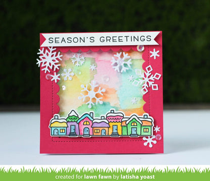 Lawn Fawn - Reverse Stitched Scalloped Square Windows