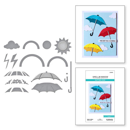 Spellbinders - Rain or Shine Etched Dies