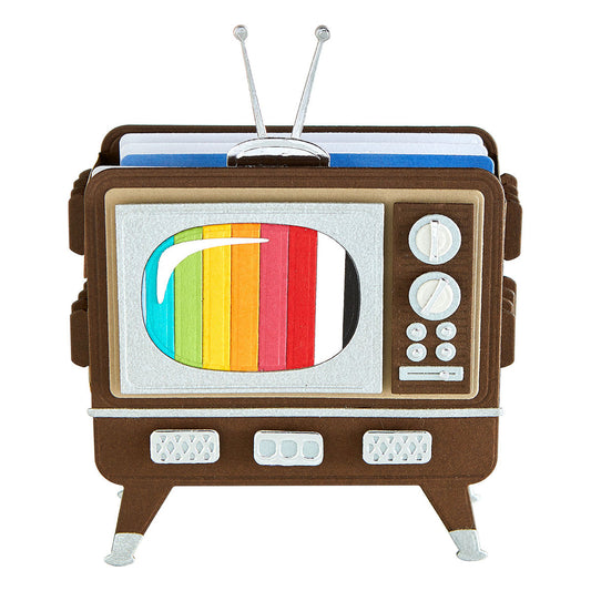 Spellbinders - 3D Vignette Retro Television Etched Dies