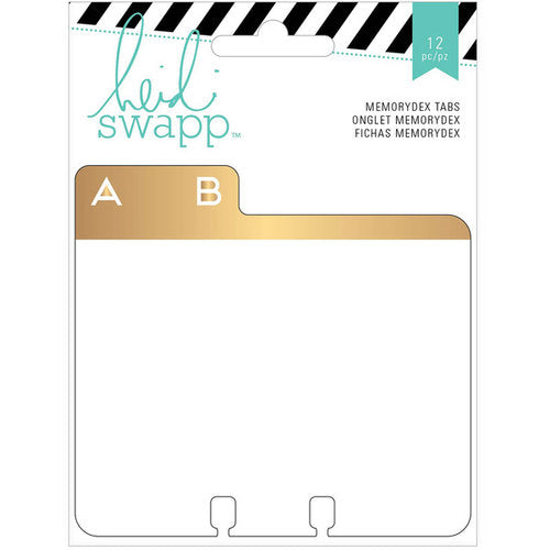 Heidi Swapp - Memorydex Gold Foil Adress Kit