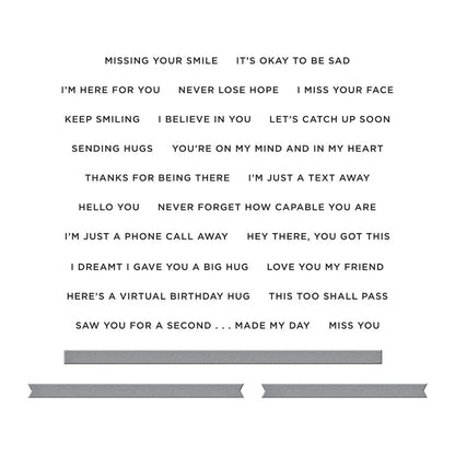 Spellbinders - I’m Here for You Sentiments Stamp & Die Set