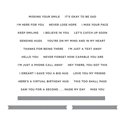 Spellbinders - I’m Here for You Sentiments Stamp & Die Set