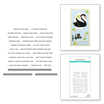 Spellbinders - I’m Here for You Sentiments Stamp & Die Set